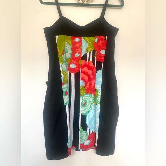 Amy Winehouse Style Retro Nanette Lepore Dress - 4 - Pinup Floral Print - Picture 5 of 6